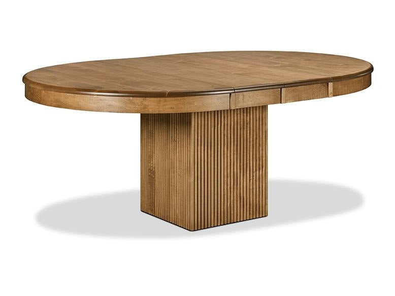 Lotus Single Wood Pedestal Table