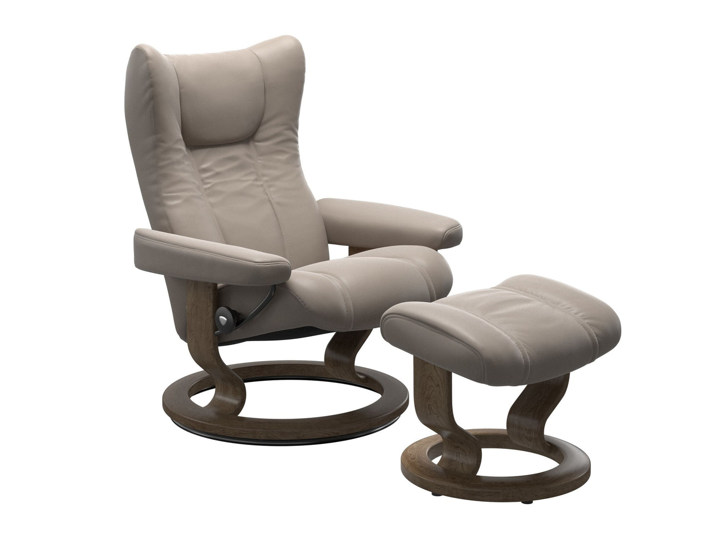 Wing Classic Chair and Ottoman