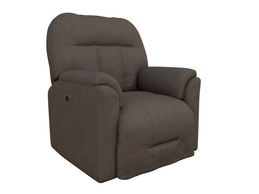 Suitably Medium-sized, Overstuffed Pillow Power Rocker Recliner