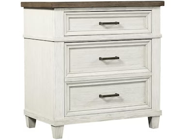 Caraway Double Drawer Nightstand