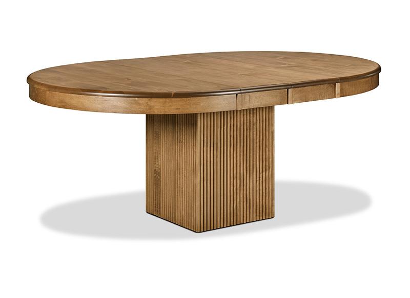 Lotus Single Wood Pedestal Table