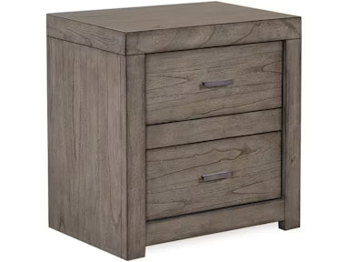 Modern Loft Double Drawer Nightstand