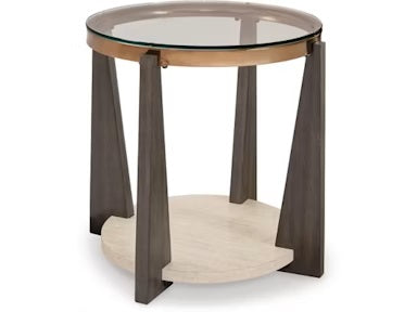 Frazwa Round End Table